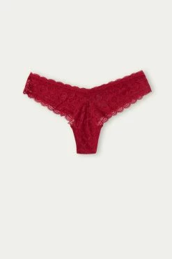 80s-Style Lace Brazilian Briefs -intimissimi shop SBD96O1473 F