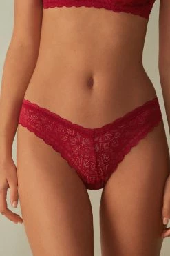 intimissimi shop 30 80s-Style Lace Brazilian Briefs