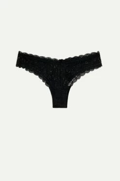 80s-Style Lace Brazilian Briefs 14 80s-Style Lace Brazilian Briefs -intimissimi shop SBD96O 019 F