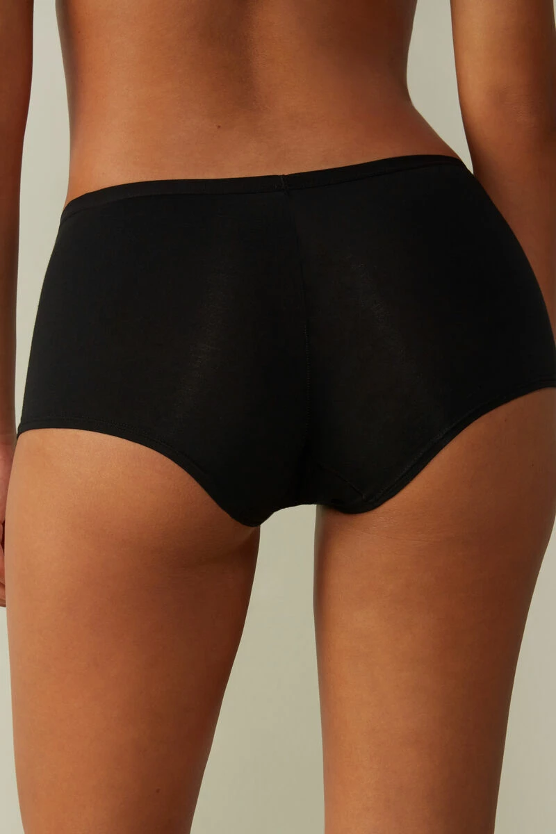 Natural Cotton Boy Short Panties 7 Natural Cotton Boy Short Panties - Image 5