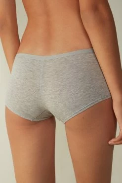 Natural Cotton Boy Short Panties -intimissimi shop SCD65B031 BI