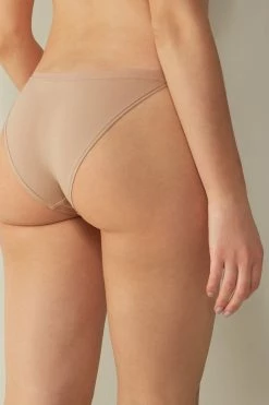Natural Cotton Briefs With Side Straps 13 Natural Cotton Briefs With Side Straps -intimissimi shop SI65F2044 BI