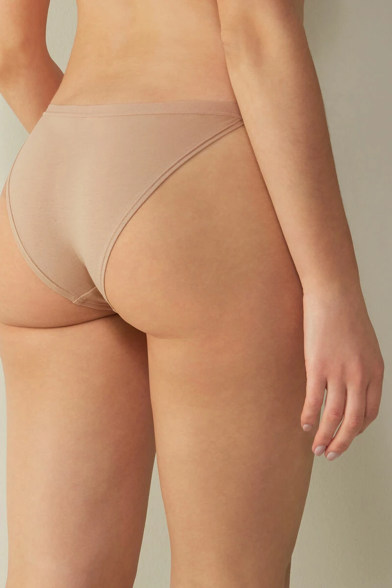 Natural Cotton Briefs With Side Straps 7 Natural Cotton Briefs With Side Straps - Image 5