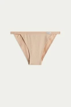 Natural Cotton Briefs With Side Straps 14 Natural Cotton Briefs With Side Straps -intimissimi shop SI65F2044 F