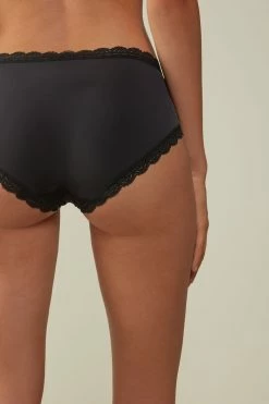 Microfibre And Lace Briefs 13 Microfibre And Lace Briefs -intimissimi shop SI96A3019 BI