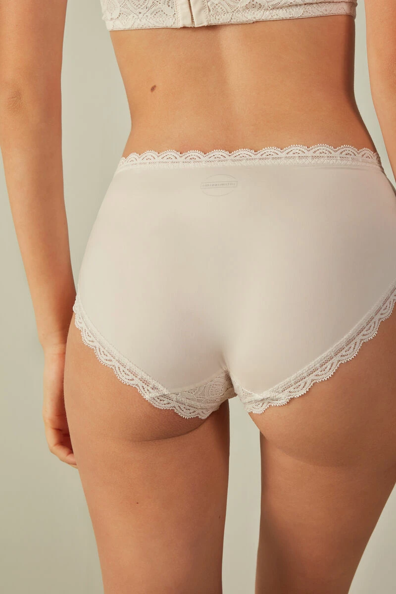 Microfibre And Lace Briefs 7 Microfibre And Lace Briefs - Image 5