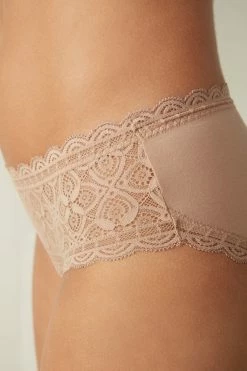 High-Rise Briefs In Lace And Cotton 11 High-Rise Briefs In Lace And Cotton -intimissimi shop SID96A044 DT1W