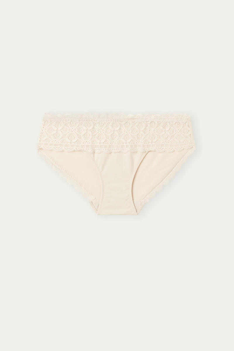 High-Rise Briefs In Lace And Cotton 8 High-Rise Briefs In Lace And Cotton - Image 6