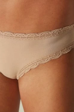Cotton And Lace Briefs 12 Cotton And Lace Briefs -intimissimi shop SID96C044 DT2W