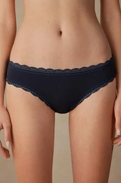 Cotton And Lace Briefs