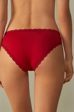 Cotton And Lace Briefs 13 Cotton And Lace Briefs -intimissimi shop SID96C1473 BI