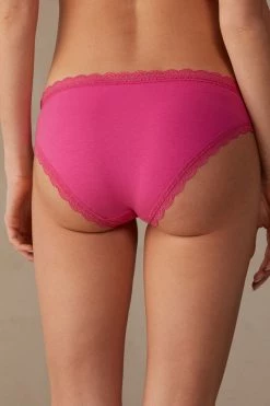 Cotton And Lace Briefs 13 Cotton And Lace Briefs -intimissimi shop SID96C206J BI