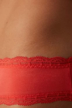 Cotton And Lace Briefs 12 Cotton And Lace Briefs -intimissimi shop SID96C219J DT1W