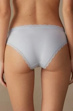 Cotton And Lace Briefs 13 Cotton And Lace Briefs -intimissimi shop SID96C220J BI