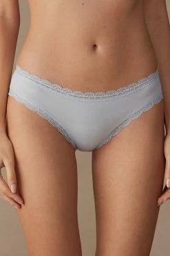 Cotton And Lace Briefs