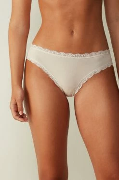Cotton And Lace Briefs