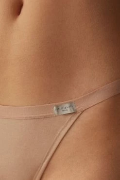 Cotton Thong With Side Straps 10 Cotton Thong With Side Straps -intimissimi shop SPD65F044 DT1W
