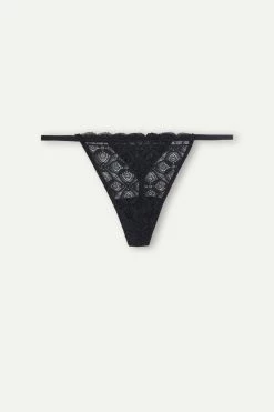 Lace Thong With Side Straps -intimissimi shop SPD96F019 F
