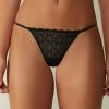 Lace Thong With Side Straps